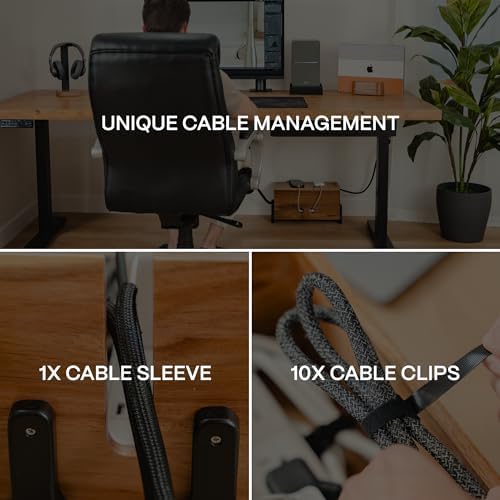 COREMINDED Extra Large Cable Management Box, Wood Cord Hider Box & Organizer - Image 4