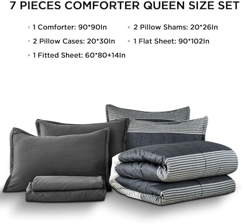 Andency Queen Comforter Set, 7 Pieces - Image 7