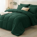 CozyLux Queen Comforter Set, 7-Piece Bed in a Bag, Emerald Green by CozyLux