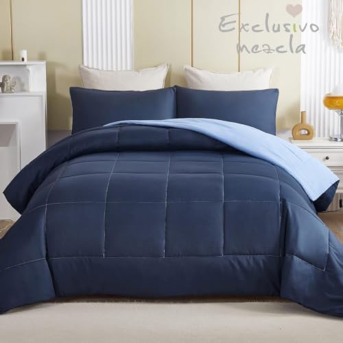 Exclusivo Mezcla Reversible Soft Queen Comforter Set, 3 Pieces - Image 2