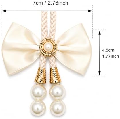 Bow Curtain Tiebacks 4 Pack, Adjustable No-Drill Rope Holdbacks - Image 3