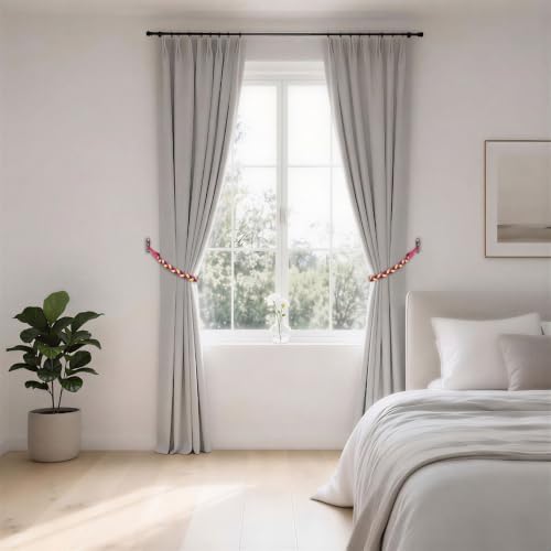 NICEEC 4 Pack Natural Cotton Rope Curtain Tiebacks Elegant Boho Style - Image 6