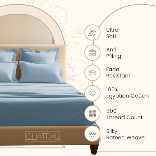 Luxury Cotton Sheets Queen Size Bed Set - Image 3