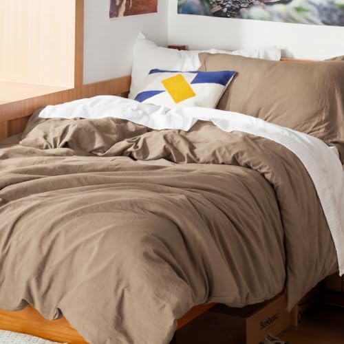 Bedsure Prewashed Twin/Twin XL Duvet Cover, Cotton-Like Bedding Set - Image 4