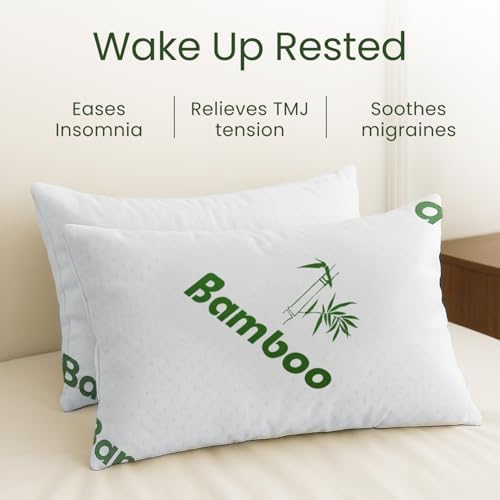 Sleepavo Memory Foam Pillows Queen Size Set of 4, Bed Pillows - Image 5