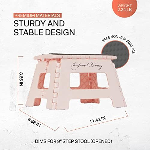Inspired Living 9" Step Stool, Folding Step Stools - Image 3