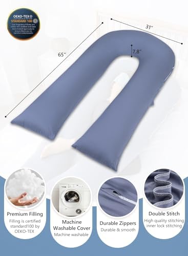 Pregnancy Pillows, Cooling Silky Pregnancy Pillows - Image 6