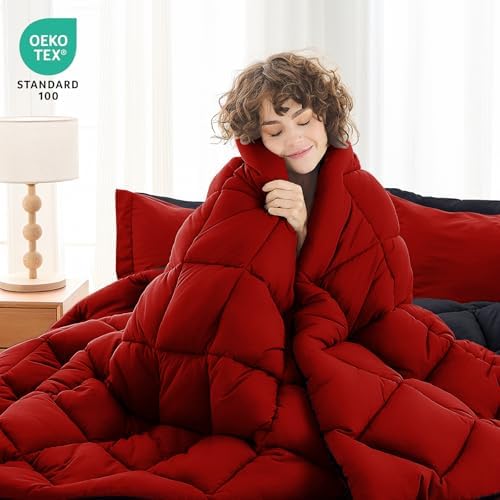 Oversized King Comforter Set 7-Piece, Reversible Bed in a Bag - Image 2