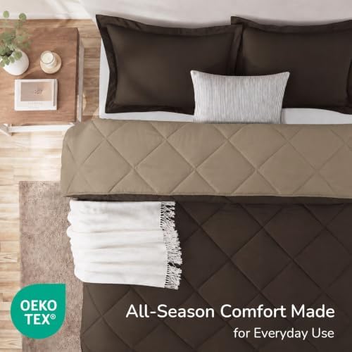 downluxe King Comforter Set Soft Reversible 3 Pieces - Image 4