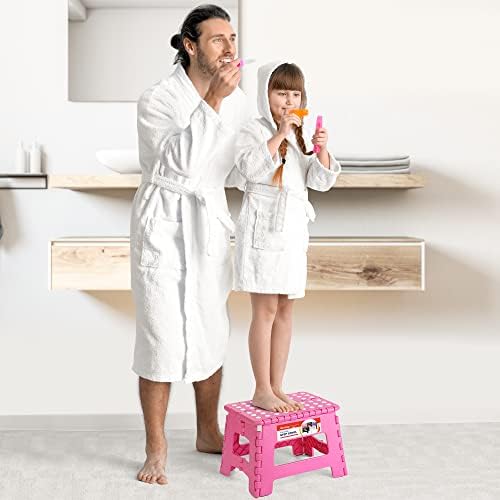 9" Folding Step Stool for Kids, Holds 300 lb Foldable Stools - Image 5