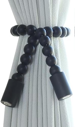 Meplait Magnetic Curtain Tiebacks, 4 Pack Boho Curtain Tie Backs by Meplait