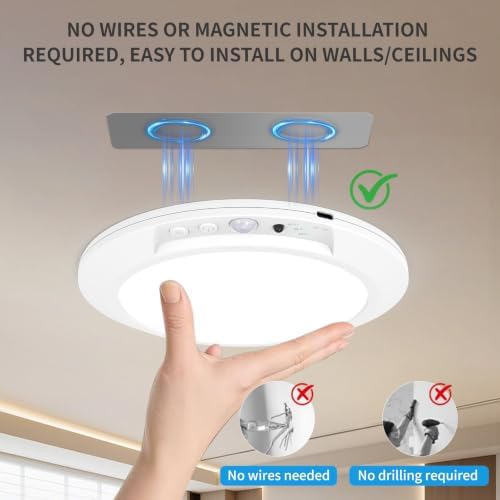 Rechargeable Motion Sensor Ceiling Light - Image 6