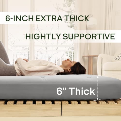 ZonLi Japanese Floor Futon Mattress 100% Cotton Washable Cover Foldable - Image 2