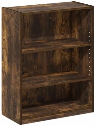 Furinno GEHRY Book Shelf, 3-Tier Small Bookshelf, Bookcase - Image 5