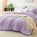 CozyLux Full Size Comforter Set Lavender, 7 Pieces Bed in a Bag by CozyLux