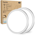 hepside 2Pack Dimmable Flush Mount Ceiling Light Fixture Brushed Nickel by Hepside