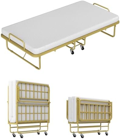 Ferlizer Twin Folding Bed with Mattress 38" – Comfort Guest Cot by Ferlizer