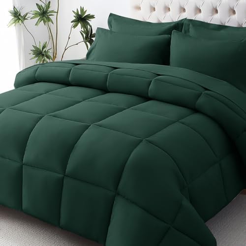 JOLLYVOGUE Twin Comforter Set, Ultra-Soft Bed in a Bag Twin Size 5 Pieces by JOLLYVOGUE