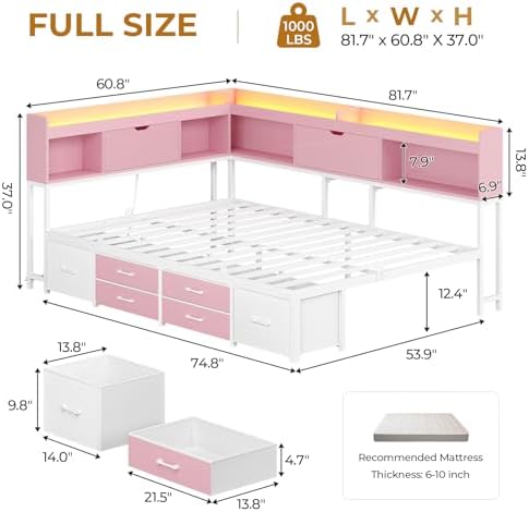 MSmask 14 Inch Corner Bed Frame - Image 2