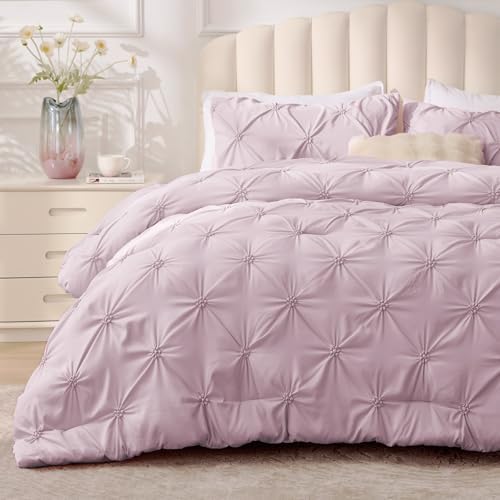 BEDELITE King Comforter Set Light purple, Fluffy & Soft Comforter by BEDELITE