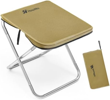 Folding Stool, 16in Tall Portable Camping Stool by Unknown