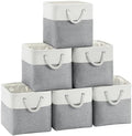 11 inch Cube Storage Bin with Handles 6 Pack by SimplifySpaceSimplifyLife