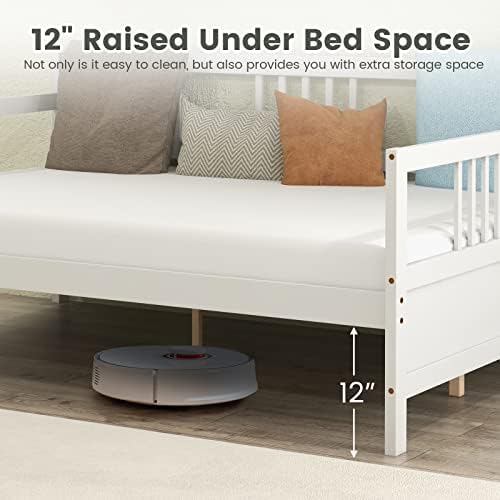 GIANTEX Full Size Daybed, Wooden Daybed Sofa Bed Frame - Image 5