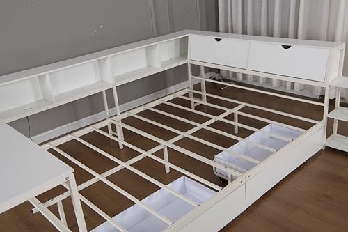 Bellemave Queen Corner Bed Frame - Image 6