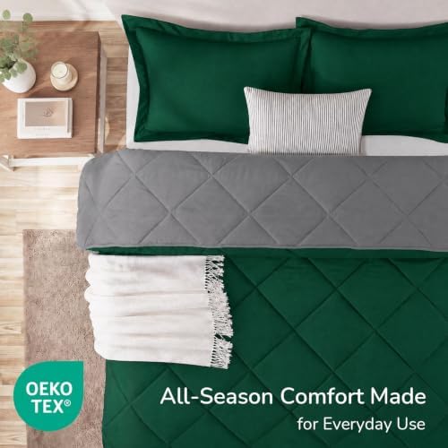 downluxe Twin Comforter Set Soft Reversible 2 Pieces - Image 4