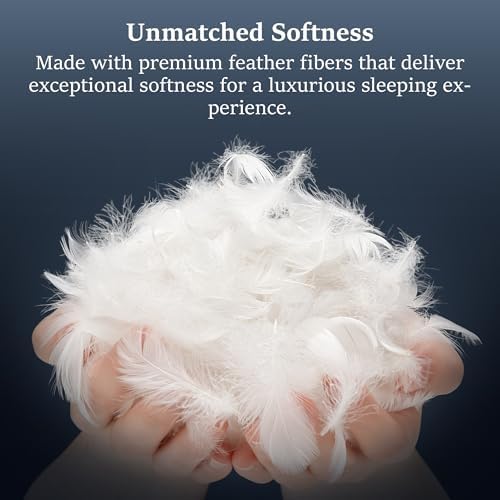 COZSINOOR Goose Feather Pillows Queen Size - Image 4