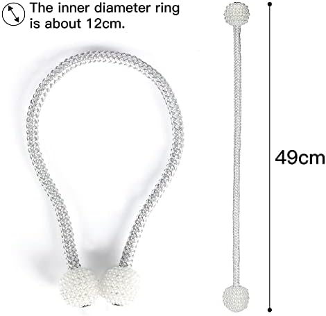 8 Pack Magnetic Curtain Tiebacks - Image 2