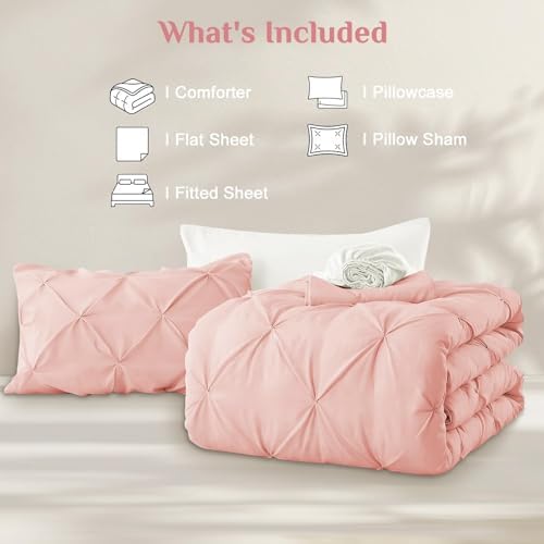 JOLLYVOGUE Twin Comforter Set 5 Pieces - Image 7