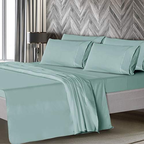 Mueller Luxury 6 PC Full Size Bed Sheets, Super Soft, Deep Pocket up to 16" - Image 3