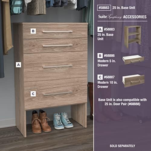 ClosetMaid SuiteSymphony Wood Shelf Unit, 2 Shelves, Adjustable, - Image 5
