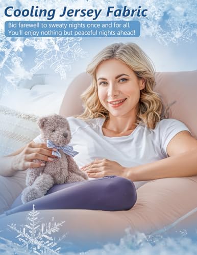 Cooling Pregnancy Pillows for Sleeping, Maternity Body Pillow for Pregnant Woman - Image 4