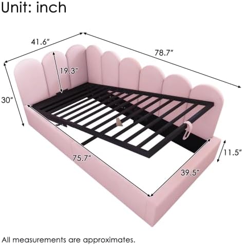 Merax Twin Size Upholstered Lift Up Sofa Day Bed - Image 2