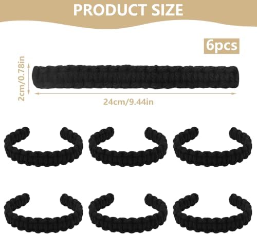 6 Pack Braided Curtain Tieback Elegant Boho Rustic Drapes Holdback - Image 2