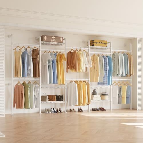 W5 Wall Mounted Clothes Rack, Industrial Pipe Clothing Rack by Higeego