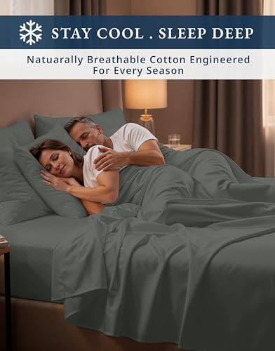 LANE LINEN Bed Sheets Queen Size Sateen Weave - Image 7
