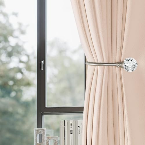 U Shaped Metal Curtain Holdbacks, Curtain Tiebacks, 2 Pack - Image 2
