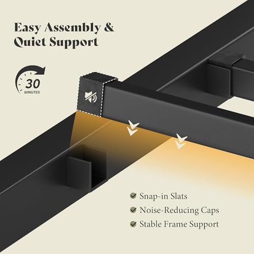 AMERLIFE Full Size Metal Bed Frame - Image 5