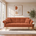 70.1" Teddy Futon Sofa Bed, Convertible Loveseat Couches by Outdoorchairs