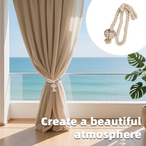 Hand Woven Curtain Tiebacks, Mediterranean Style Curtains Ties - Image 7
