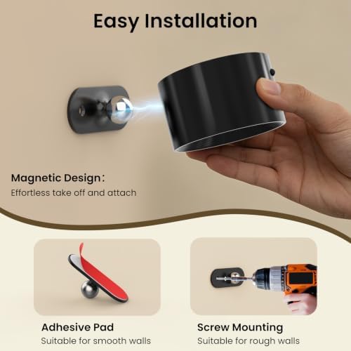 Koopala 3PACK Rechargeable LED Wall Sconce, Cordless Battery - Image 6