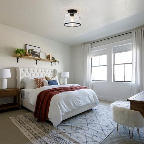 Glass Ceiling Light, Farmhouse Light Fixture - Image 5