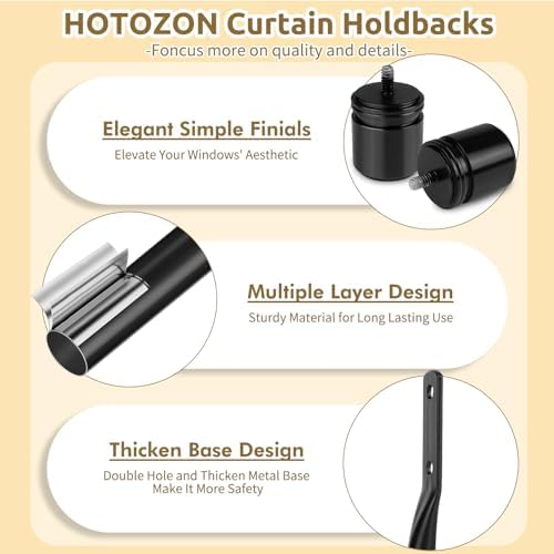 Curtain Holdbacks 2 Pack for Windows - Image 3