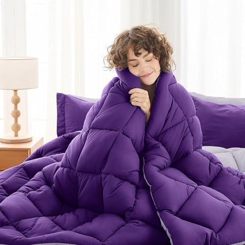 Queen Comforter Set 7 Pieces, Reversible Bed in a Bag - Image 2
