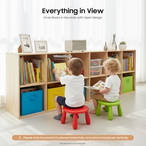 Cashewnuts 12 Cube Storage Organizer Solid Wood Storage Shelf Bookshelf - Image 5