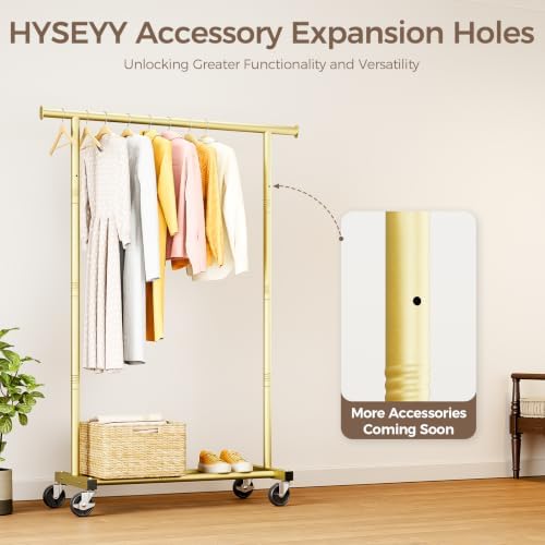 Clothes Rack, Rolling Clothing Rack - Image 7