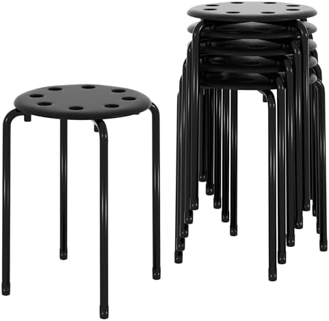 VECELO 6-Piece Stacking Stools for Classroom by VECELO
